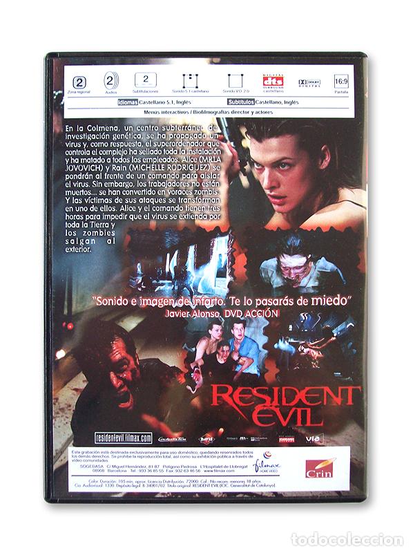 Cine: RESIDENT EVIL ( DVD ) - Foto 2