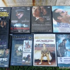Cine: LOTE 9 PELICULAS DVD ORIGINALES EN SUS CAJAS, FOTOS DE TODAS, TRAFICC, CARA DE ANGEL, EL FUNERAL.... Lote 194698497