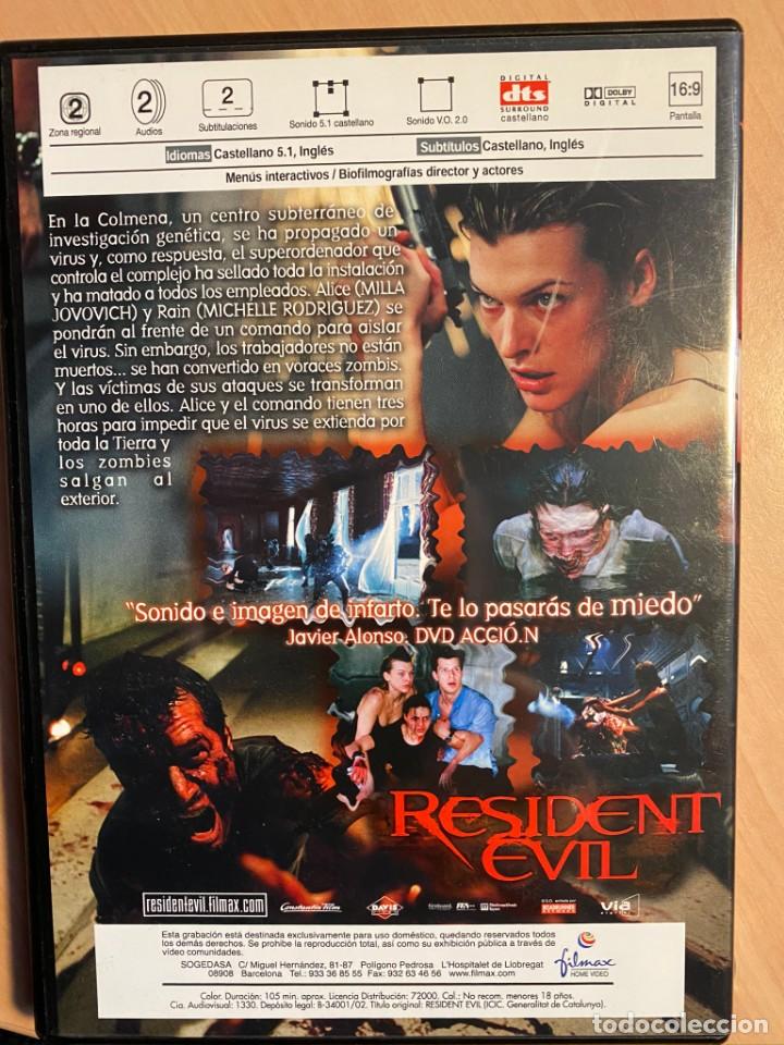 Cine: (OFERTA: 3X2) RESIDENT EVIL (DVD) - Foto 2