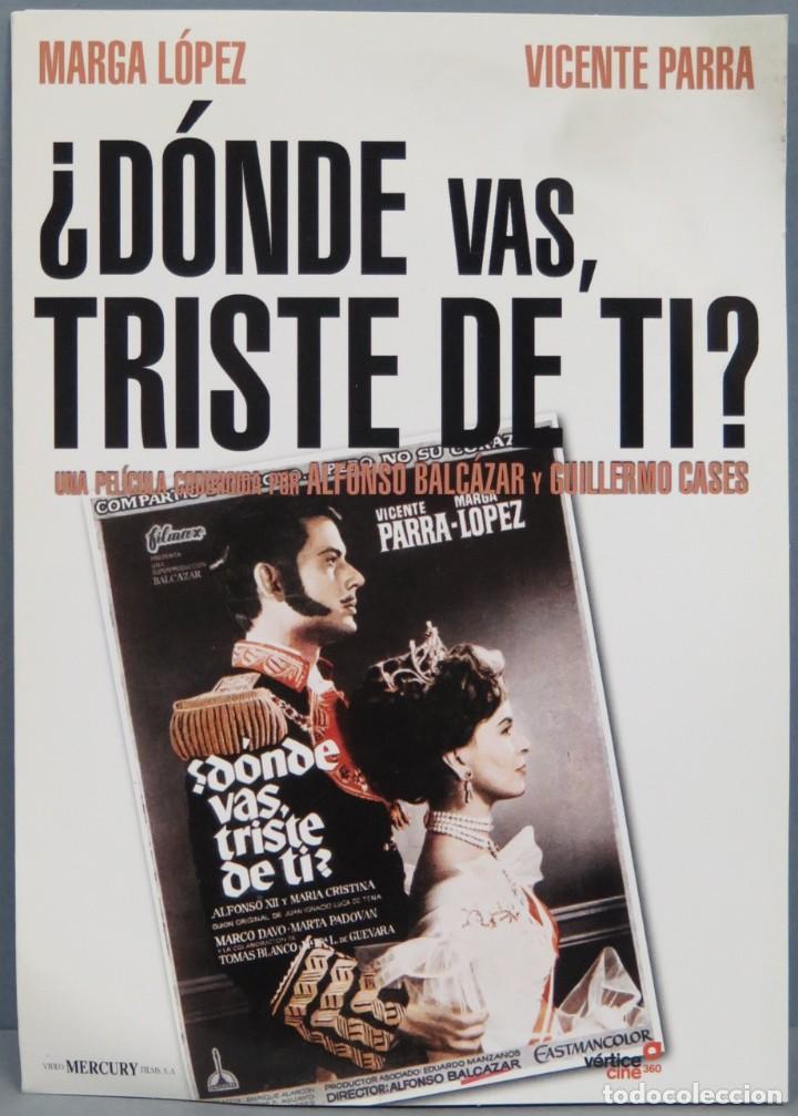 Cine: DVD. &iquest;DONDE VAS TRISTE DE TI?
