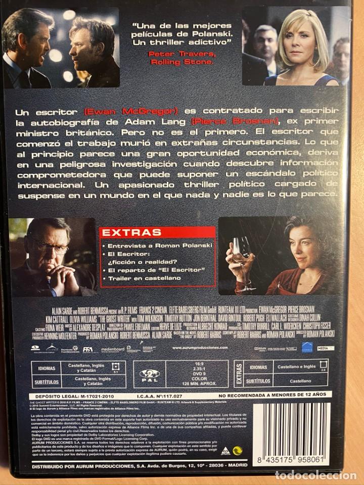 Cine: (OFERTA: 3X2) EL ESCRITOR (DVD) - Foto 2