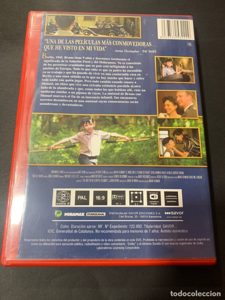 EL NIÑO CON EL PIJAMA DE RAYAS (DVD)