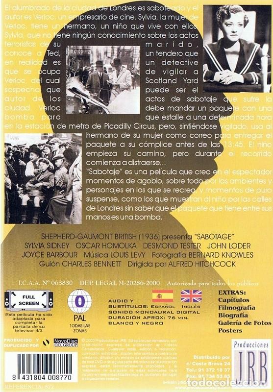 Cine: SABOTAJE SYLVIA SIDNEY - Foto 2
