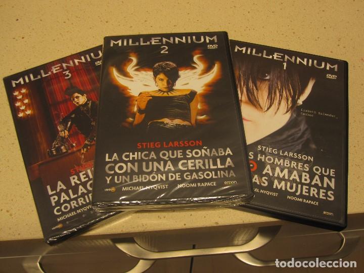 Cine: TRILOGIA MILLENNIUM 1-2 3 PLASTIFICADA LA 2 Y LA 3