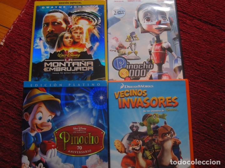 Cine: 4 DVD INFANTILES PINOCHO LA MONTA&Ntilde;A EMBRUJADA...