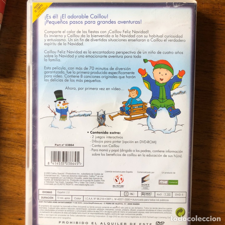 Cine: 3 DVD CAILLOU - Foto 6