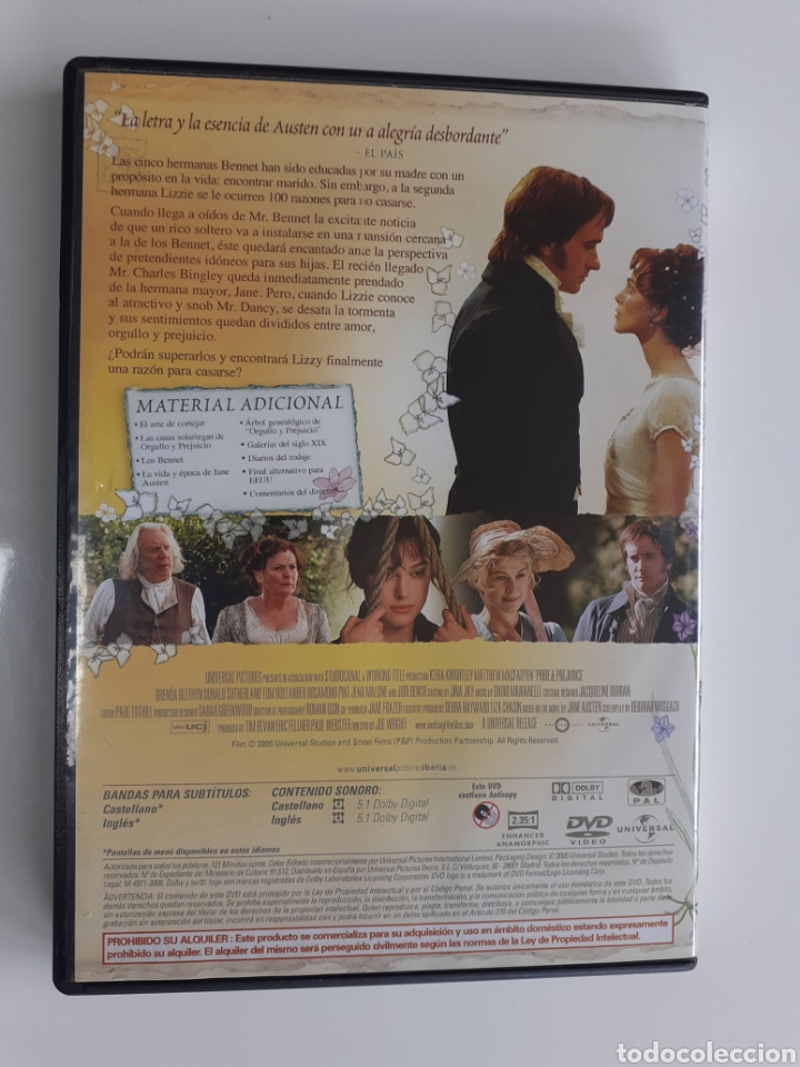 Cine: DVD ORGULLO Y PREJUICIO. - Foto 2