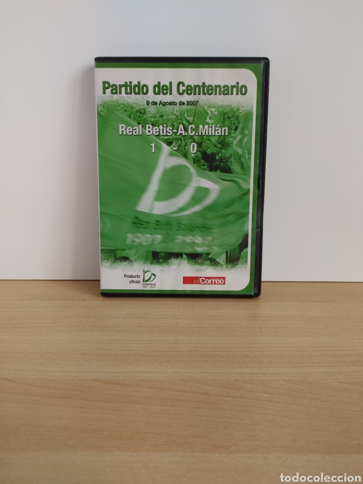 Cinema: DVD REAL BETIS MILAN 1 0 PARTIDO DEL CENTENARIO 9 AGOSTO 2007 PRODUCTO OFICIAL CORREO DE ANDALUCIA