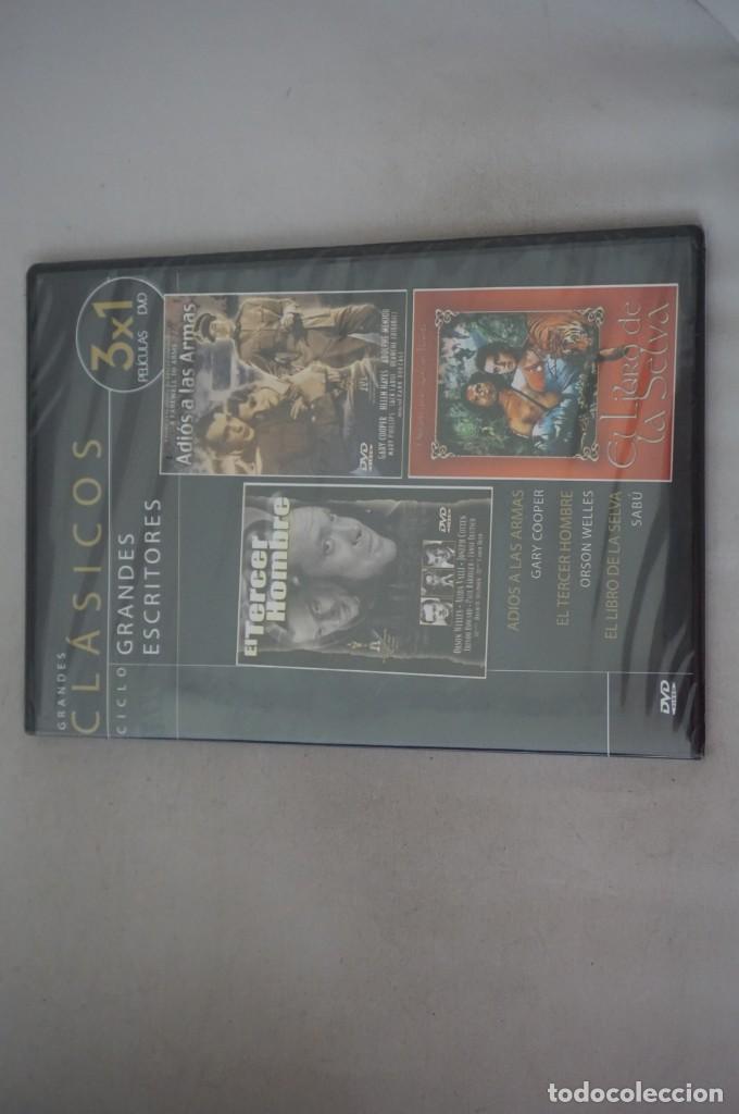 Cine: (5-B6) /DVD - PRECINTADA -3 PELIS: ADIOS A LAS ARMAS, EL TERCER HOMBRE, EL LIBRO DE LA SELVA