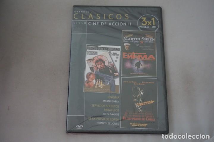 Cinema: (5-B6) /DVD - PRECINTADA -3 PELIS: ENIGMA, SERVICIOS SECRETOS PARALELOS, EL EX-PRESO DE COREA