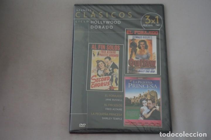 Cinema: (5-B6) /DVD - PRECINTADA -3 PELIS: EL FORAJIDO, AL FIN SOLOS, LA PEQUE&Ntilde;A PRINCESA