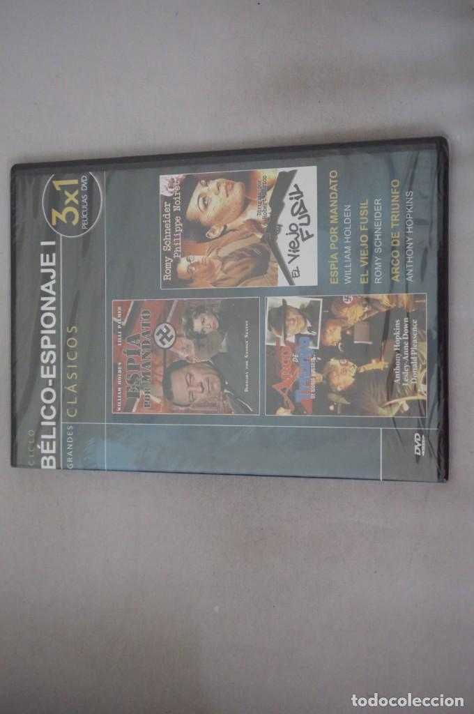 Cin&eacute;ma: (5-B6) /DVD - PRECINTADA -3 PELIS: ESPIA POR MANDATO, EL VIEJO FUSIL, ARCO DE TRIUNFO