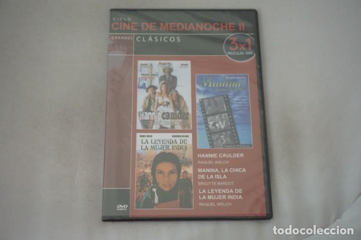Cinema: (5-B6) /DVD - PRECINTADA -3 PELIS:HANNIE CAULDER, MANNA, LA CHICA DE LA ISLA, LA LEYENDA MUJER INDIA
