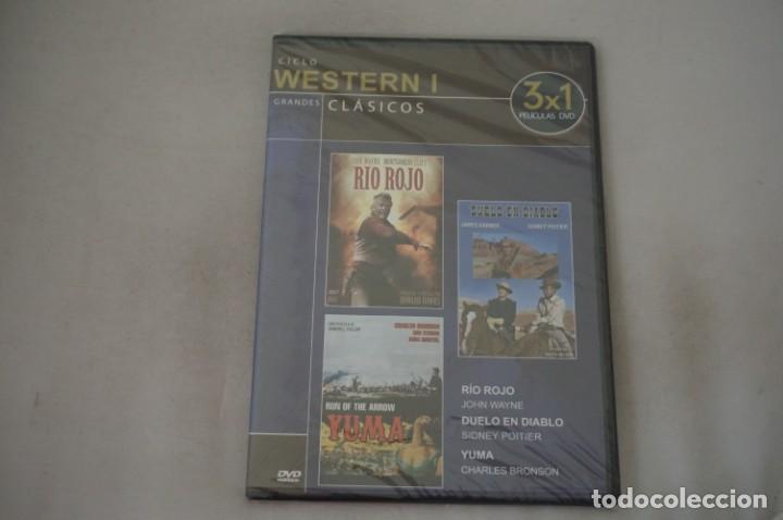 Cinema: (5-B6) /DVD - PRECINTADA -3 PELIS: RIO ROJO, DUELO EN DIABLO, YUMA
