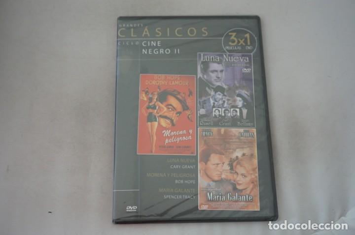 Cinema: (5-B6) /DVD - PRECINTADA -3 PELIS: LUNA NUEVA, MORENA Y PELIGROSA, MARIA GALANTE