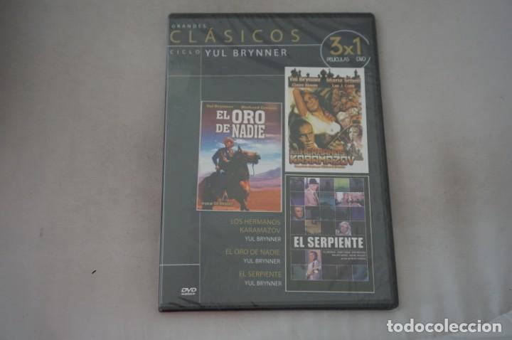 Cinema: (5-B6) /DVD - PRECINTADA -3 PELIS: LOS HERMANOS KARAMAZOV, EL ORO DE NADIE, EL SERPIENTE