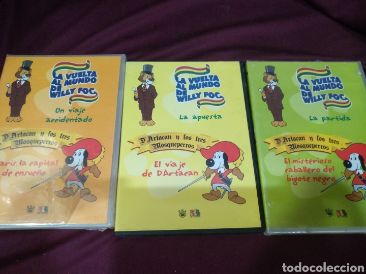Cine: 3 pel&iacute;culas DVD, la vuelta al mundo Willy Fog y D'artacan