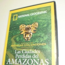Cine: DVD LAS CIUDADES PERDIDAS DEL AMAZONAS. NATIONAL GEOGRAPHIC 50 MIN (SEMINUEVO). Lote 364522856