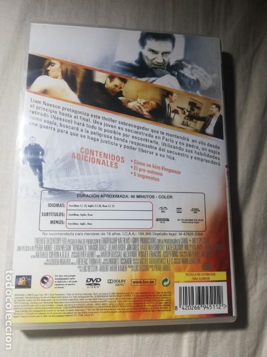 Cine: Venganza. Liam Neeson DVD. - Foto 2