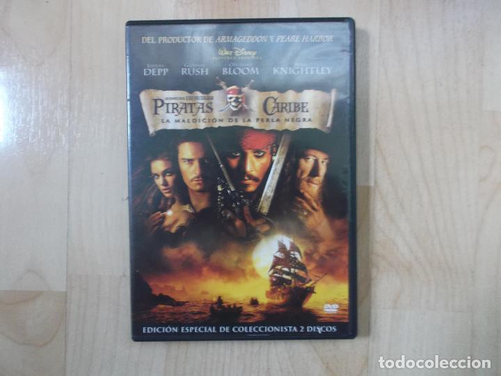 Cine: Piratas del caribe, la maldicin de la perla negra,edicion especial coleccionistas, 2 dvs