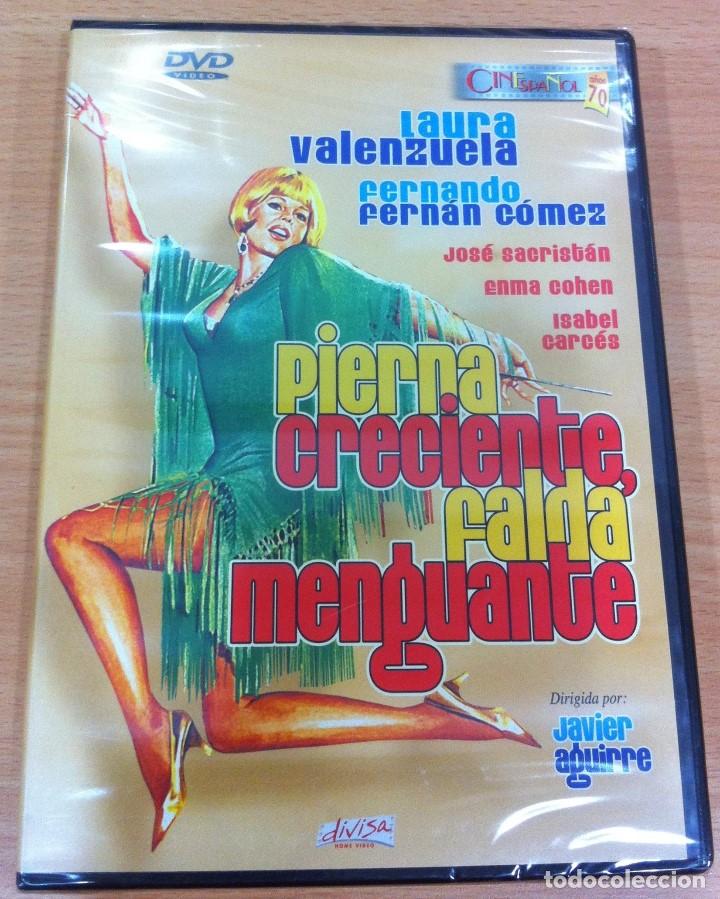 Cine: DVD COMEDIA CON LAURA VALENZUELA - PIERNA CRECIENTE, FALDA MENGUANTE (1970). PRECINTADO