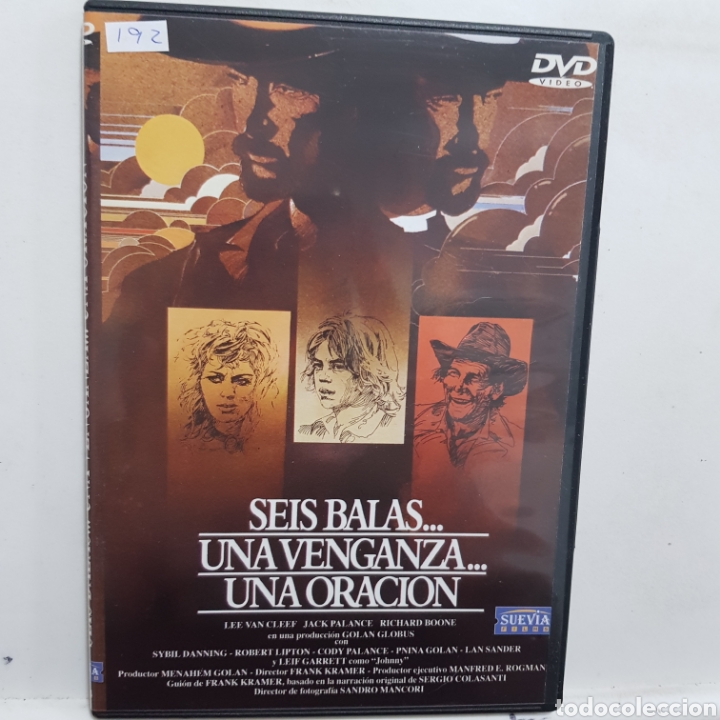 Cin&eacute;ma: DVR.192 seis balas una venganza una oraci&oacute;n DVD METIDO EN SLIM CON SLICOVER RECORTADO