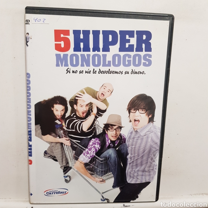 Kino: DVR.402 5 hiper mon&oacute;logos DVD METIDO EN SLIM CON SLICOVER RECORTADO
