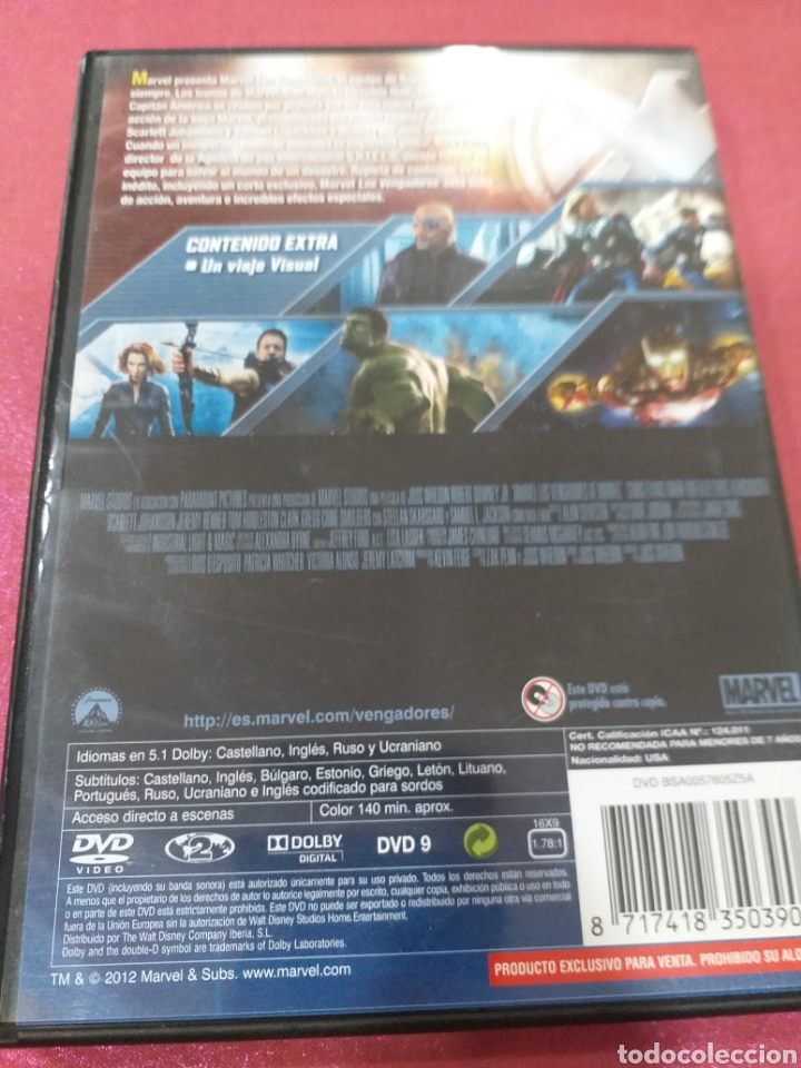 Cine: DVD Los Vengadores de Marvel - Foto 2