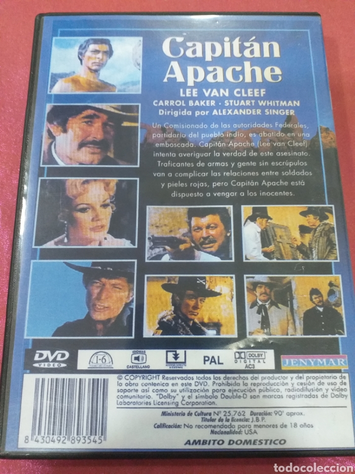 Cine: DVD Capit&aacute;n Apache - Lee Van Cleef - Foto 2