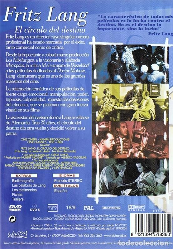 Cine: FRITZ LANG EL C&Iacute;RCULO DEL DESTINO - Foto 2