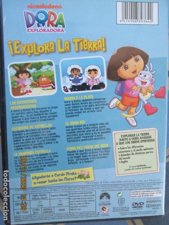 Cine: DORA LA EXPLORADORA , !EXPLORA LA TIERRA! DVD - Foto 3