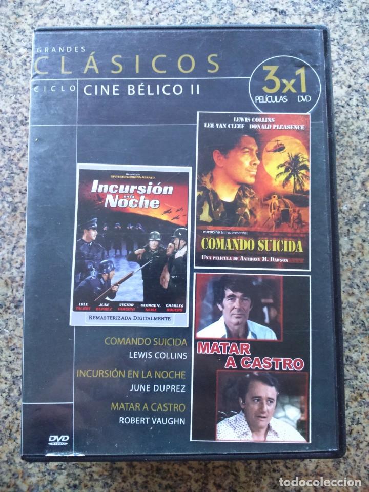 Cin&eacute;ma: DVD -- COMANDO SUICIDA / INCURSION EN LA NOCHE / MATAR A CASTRO --
