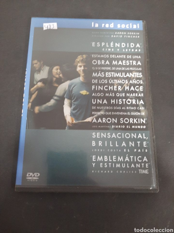 Cinema: DVR. 483 la red social ‐DVD METIDO EN SLIM CON SLICOVER RECOR