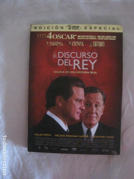 Kino: EL DISCURSO DEL REY. EDICION ESPECIAL 2 DVD. CON EXTRAS.