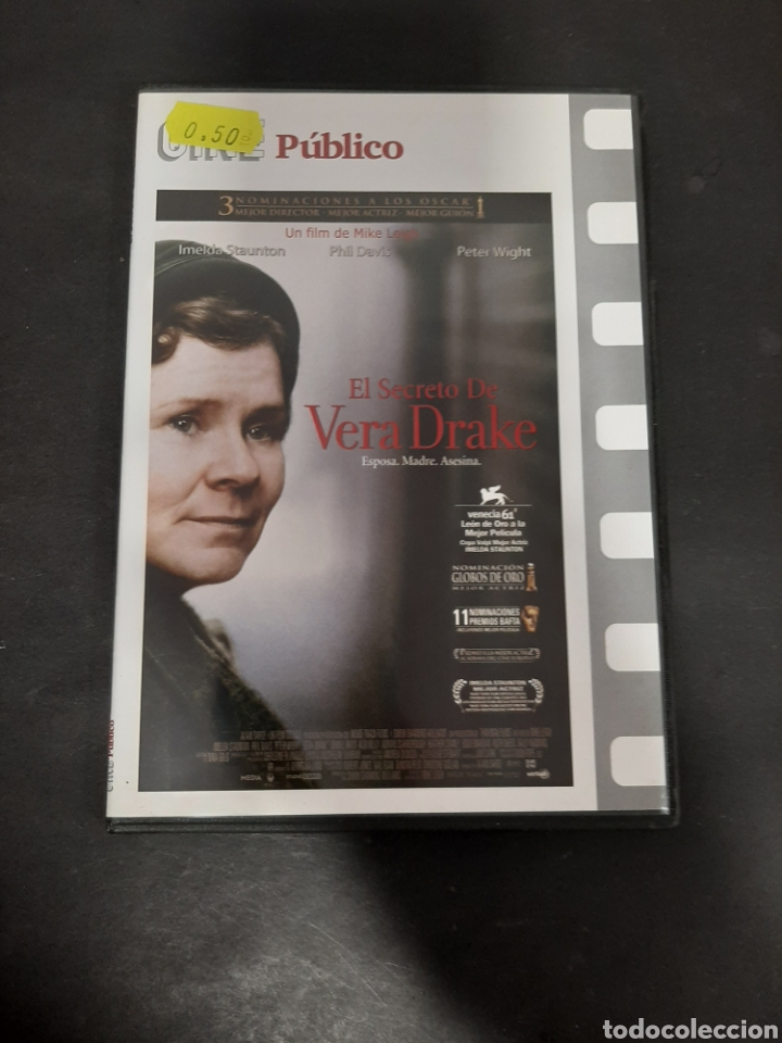Cinema: DVS12 el secreto de Vera Drake -dvd segunda mano tapa fina