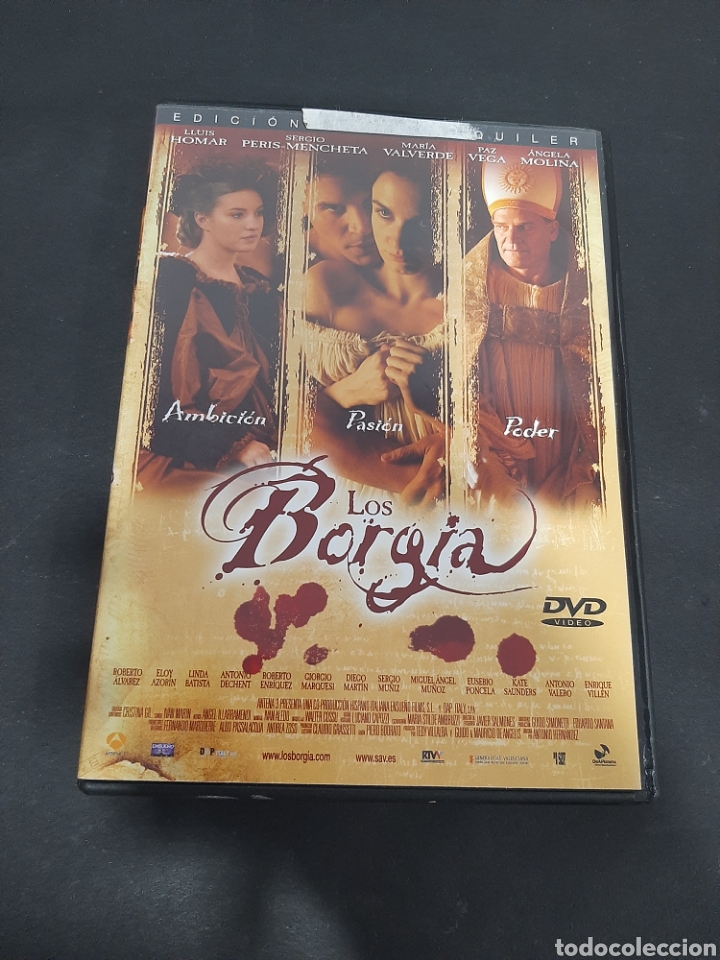 Cinema: V46 los borgia -dvd segunda mano tapa fina
