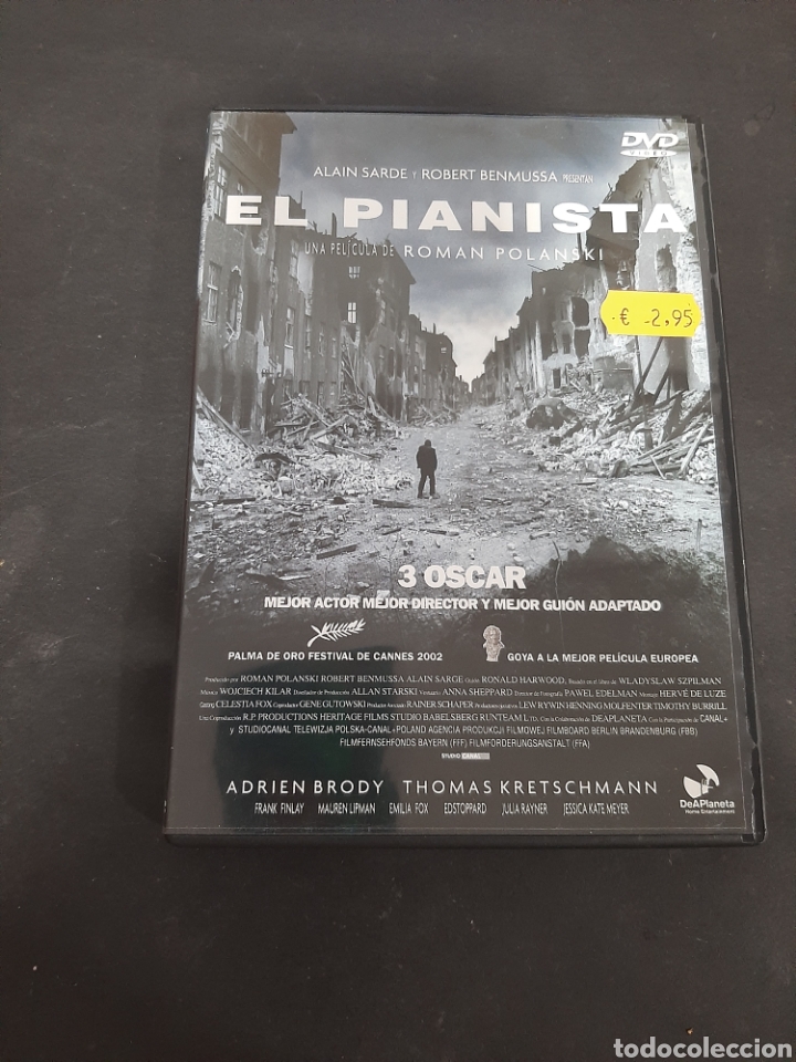 Kino: S186 &nbsp; el pianista -DVD SEGUNDA MANO