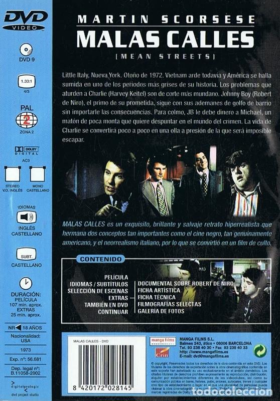 Cine: MALAS CALLES ROBERT DE NIRO - Foto 2