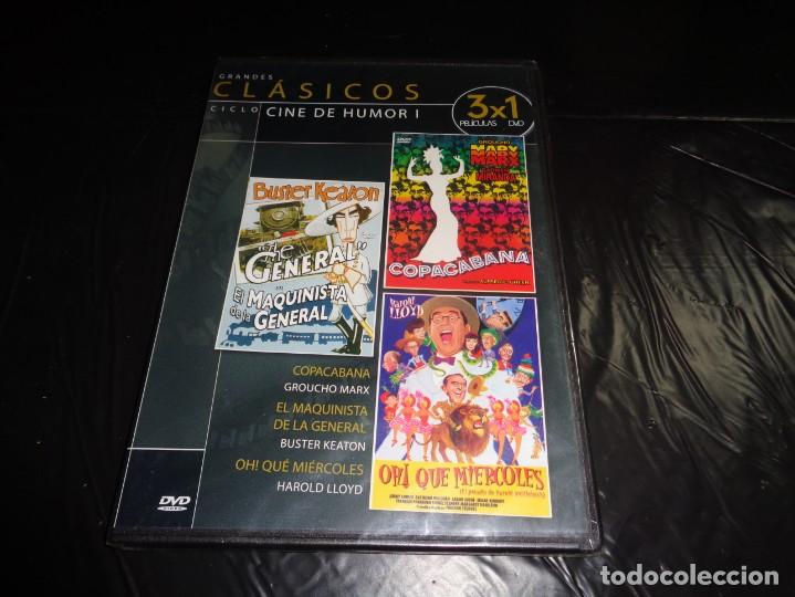 Cine: TRES PELIS COPACABANA - EL MAQUINISTA DE LA GENERAL - OH QUE MIERCOLES - DVD - PRECINTADA - SLIM
