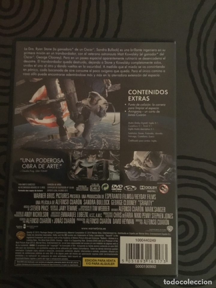 Cine: GRAVITY DVD - Foto 2
