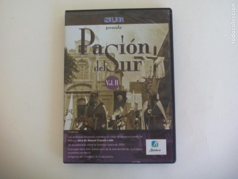 Cine: PASION DEL SUR VOL. II. IMAGENES DE LAS PROCESIONES DE SEMANA SANTA DE M&Aacute;LAGA. 2002. DVD