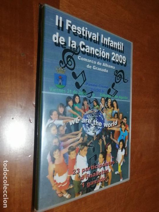 Cine: II FESTIVAL INFANTIL DE LA CANCI&Oacute;N 2009. ALHAMA DVD EN CAJA ESTRECHA. PRECINTADA. SIN ABRIR. DIFICIL