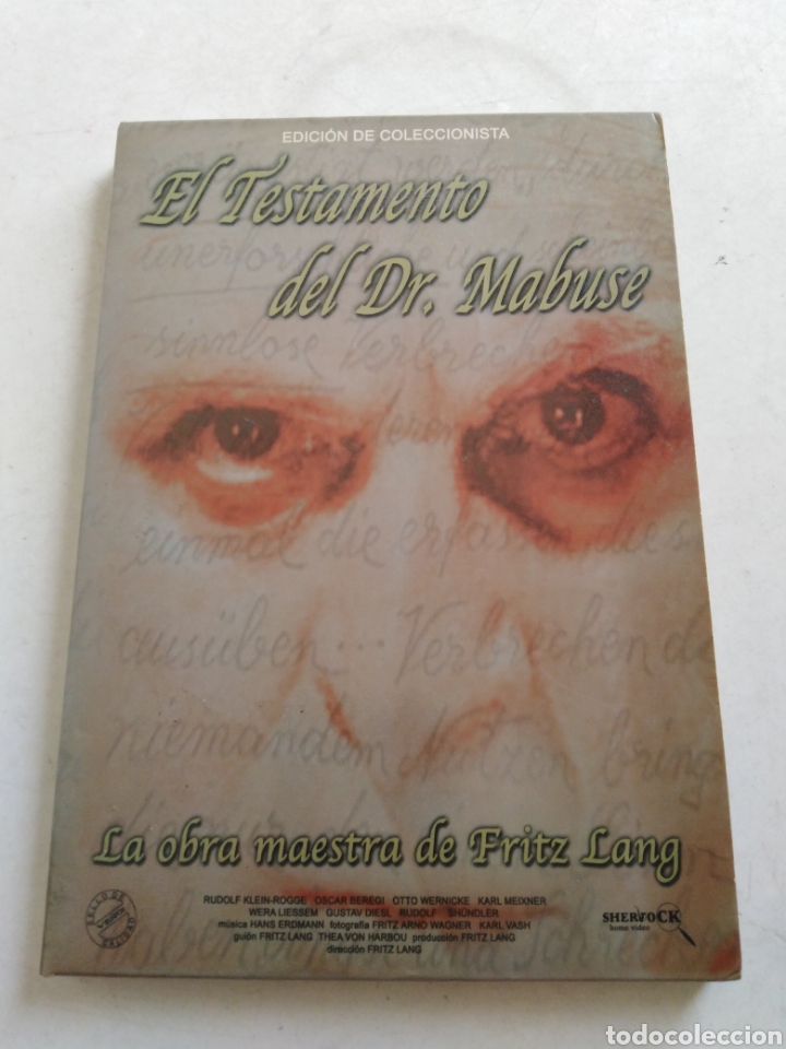 Cine: El testamento del Dr.Mabuse, edici&oacute;n coleccionista