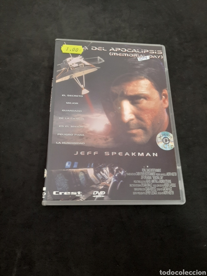Cine: DVR 1094 el d&iacute;a del Apocalipsis -DVD SEGUNDA MANO CON SLIMCOVER RECORTADO