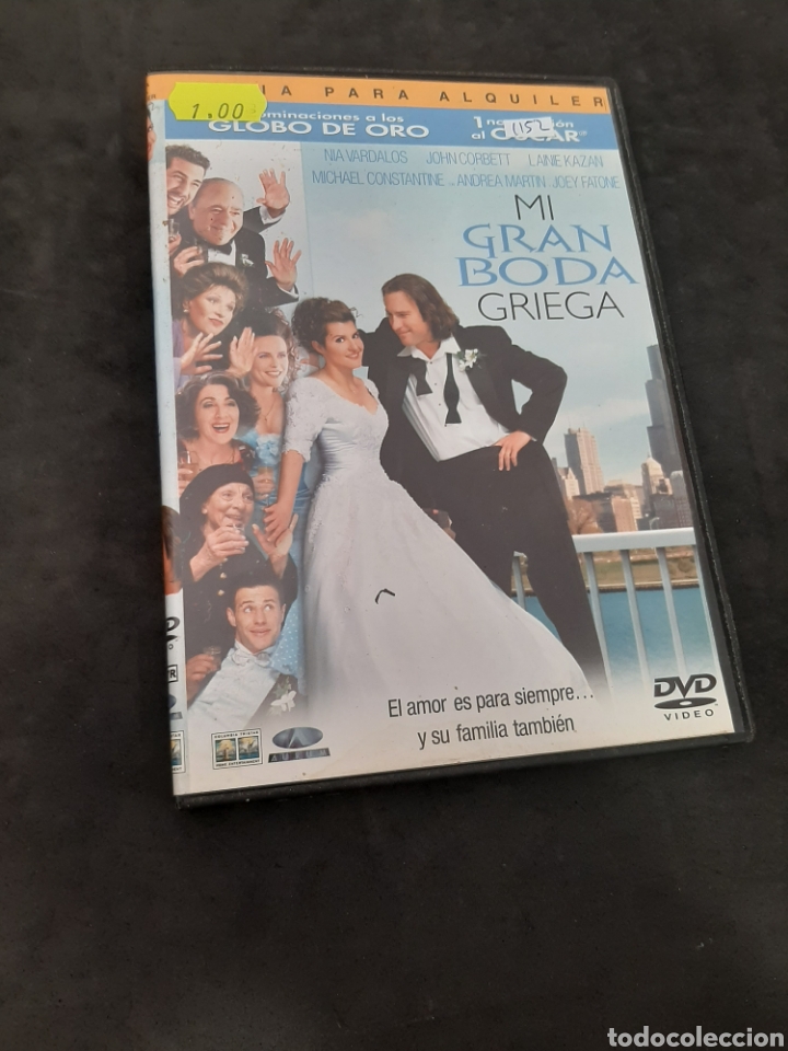 Kino: DVR 1152 mi gran boda griega -DVD SEGUNDA MANO CON SLIMCOVER RECORTADO