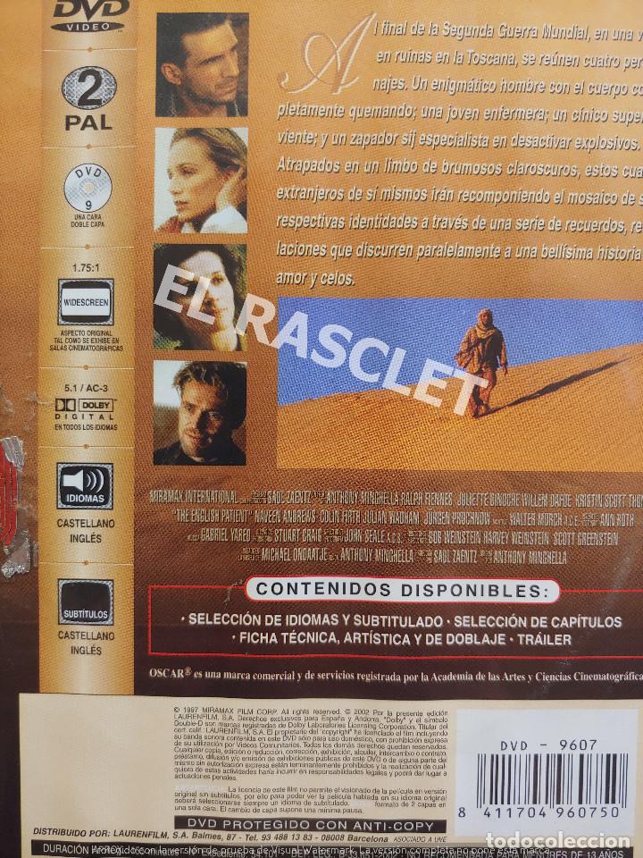 Cine: EL PACIENTE INGL&Eacute;S - DVD CINE - Foto 3