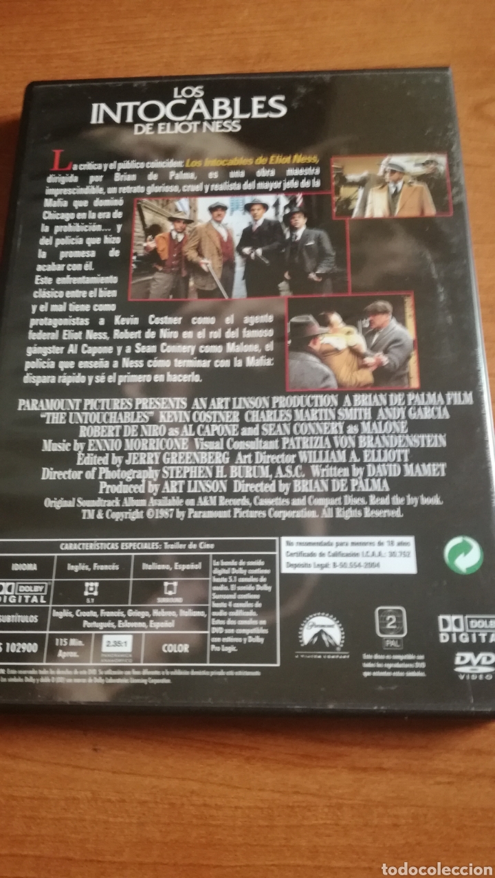 Cine: DVD Los Intocables - Foto 2