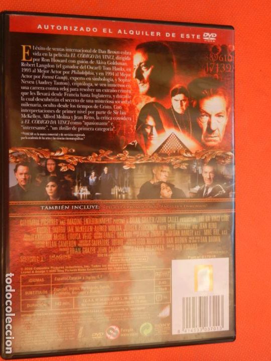 Cine: EL CODIGO DA VINCI - dvd - TOM HANKS - Foto 3
