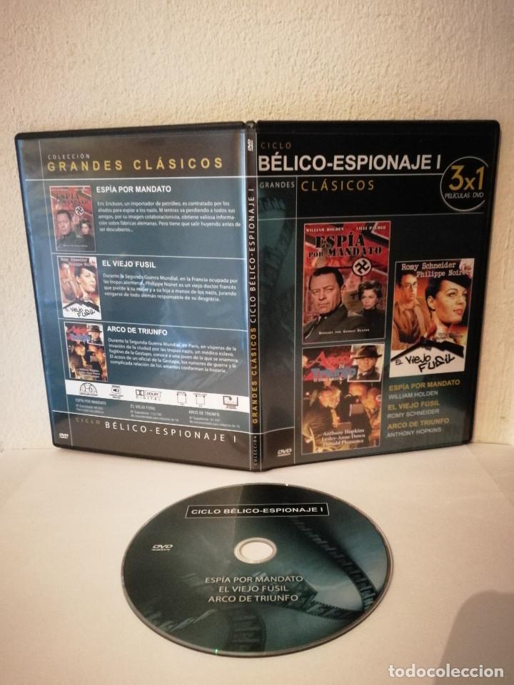 Cine: DVD 3 PELICULAS - ESPIA POR MANDATO - CINE BELICO - ROMY SCHNEIDER-EL VIEJO FUSIL - ARCO DE TRIUNFO