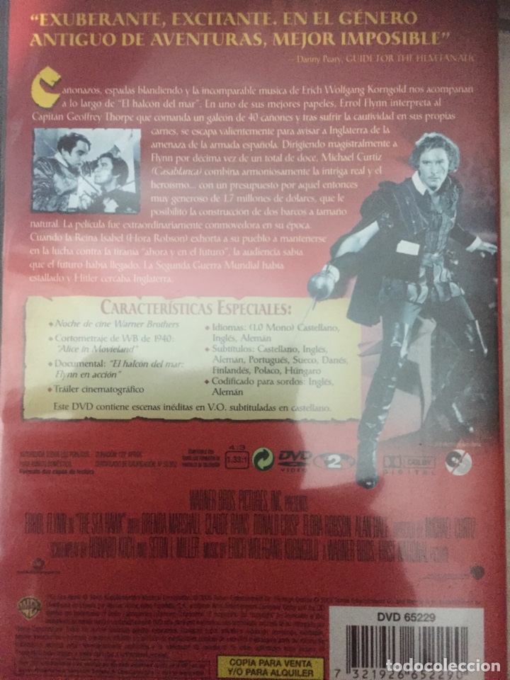 Cine: El Halcon del Mar en dvd - Foto 2